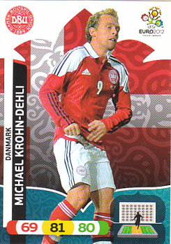 Michael Krohn-Dehli Denmark Panini UEFA EURO 2012 #19